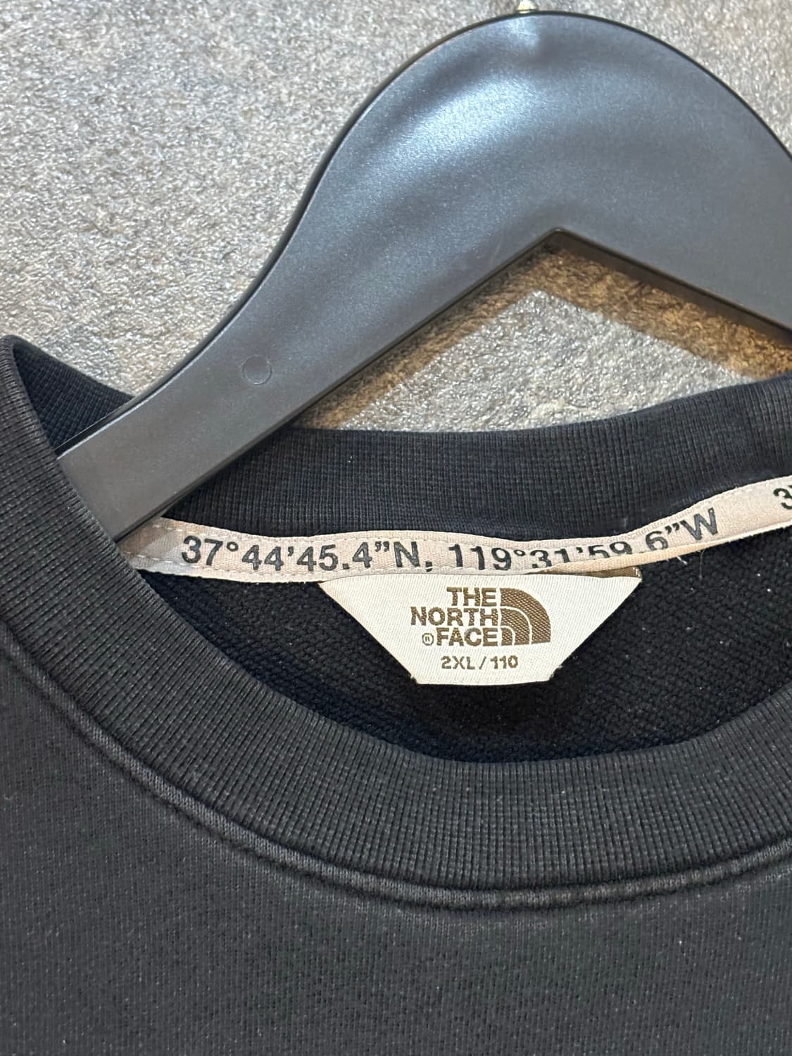 노스페이스 맨투맨 블랙 110사이즈 상품이미지5