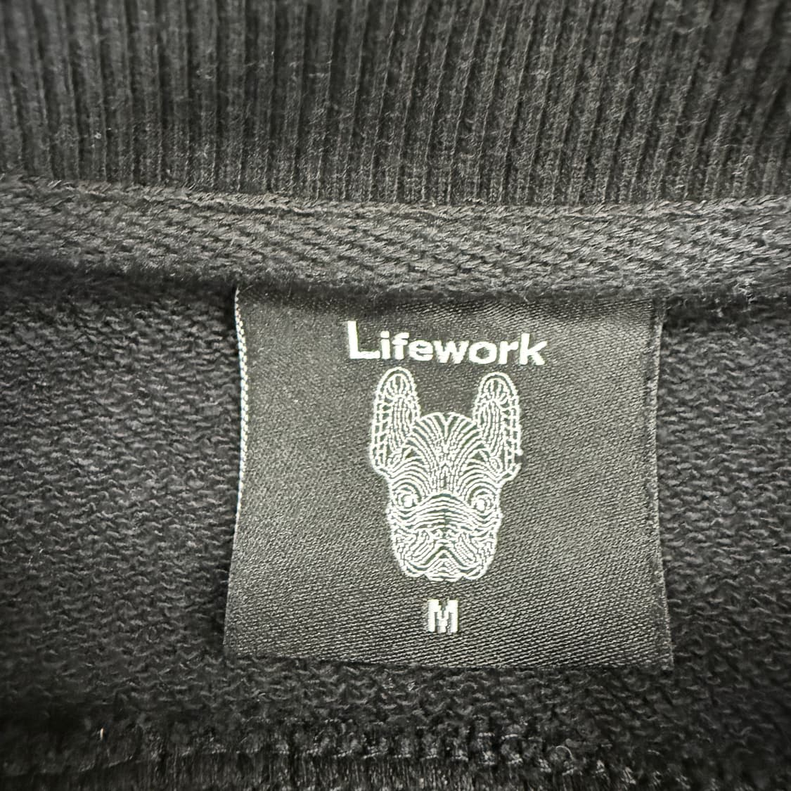 (M)라이프워크 Lifework 빅로고 맨투맨(블랙) 상품이미지2