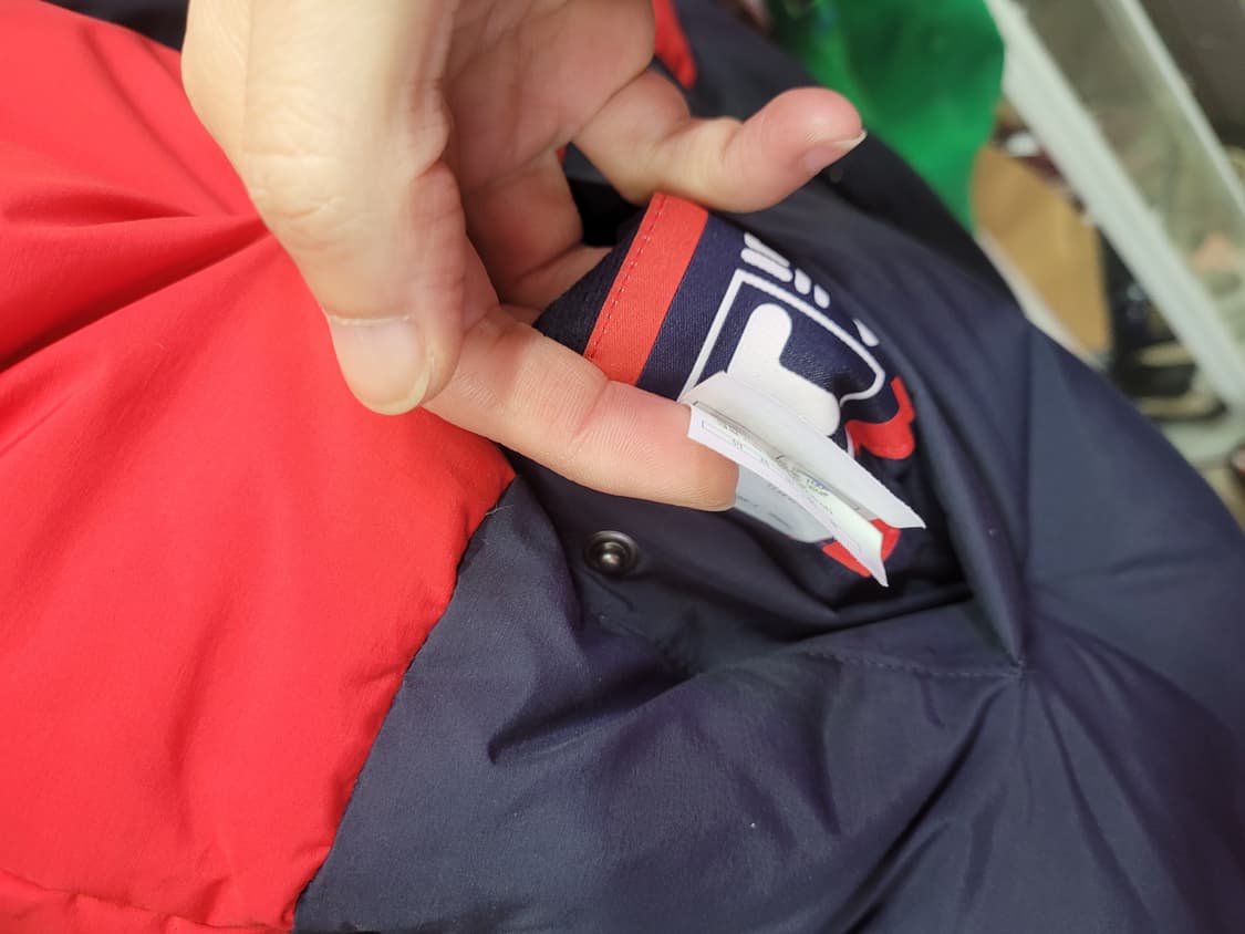 Fila 필라 양면 리버시블 삼색 컬러 블록 패딩 오리털 상품이미지6