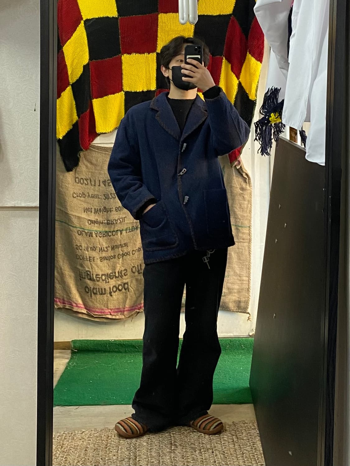 [L] JPN 빈티지 에스닉 토글 울 자켓 상품이미지7