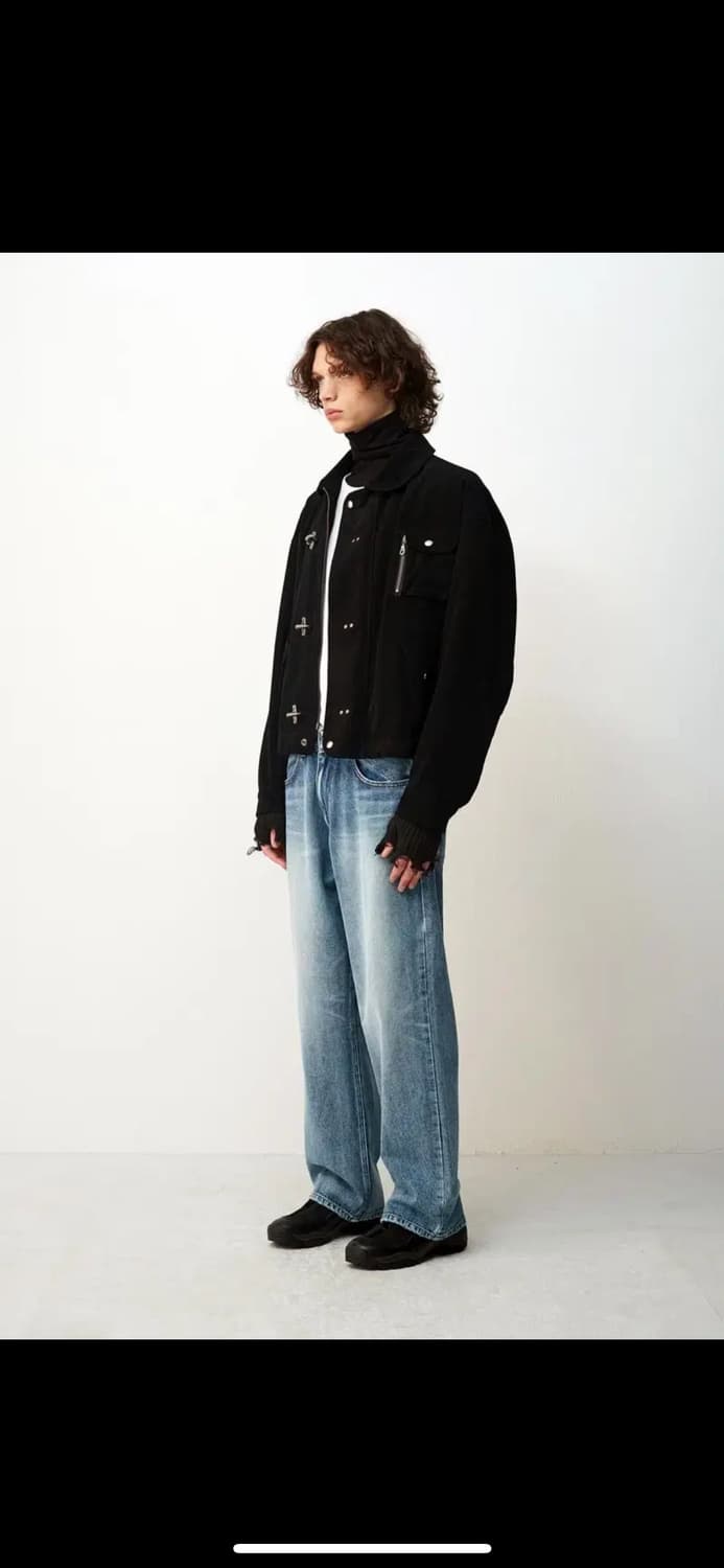 쿠어 워시드 파이어맨 자켓 L (워시드블랙) 상품이미지4