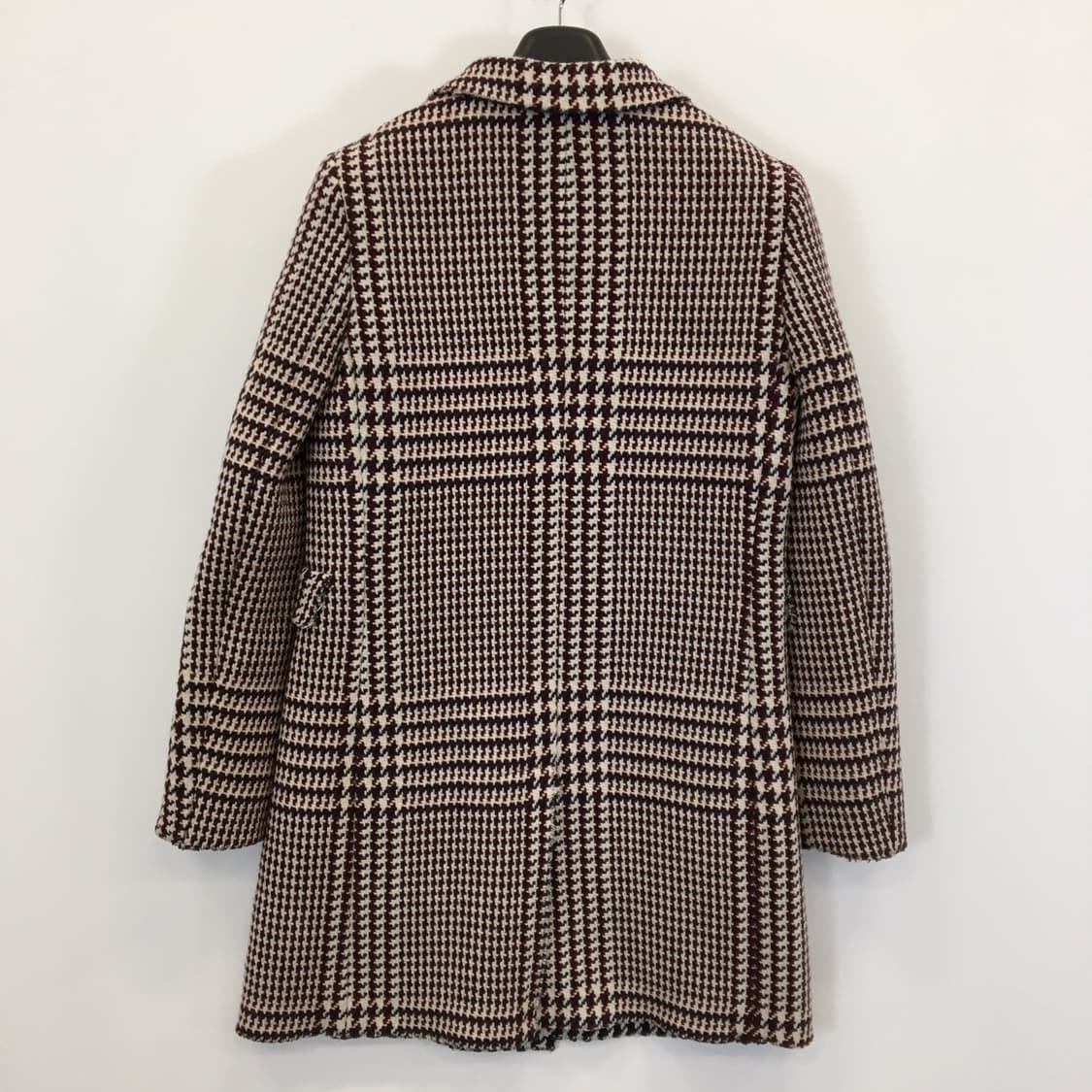 타미힐피거 체크 울 더블코트 XS  상품이미지4