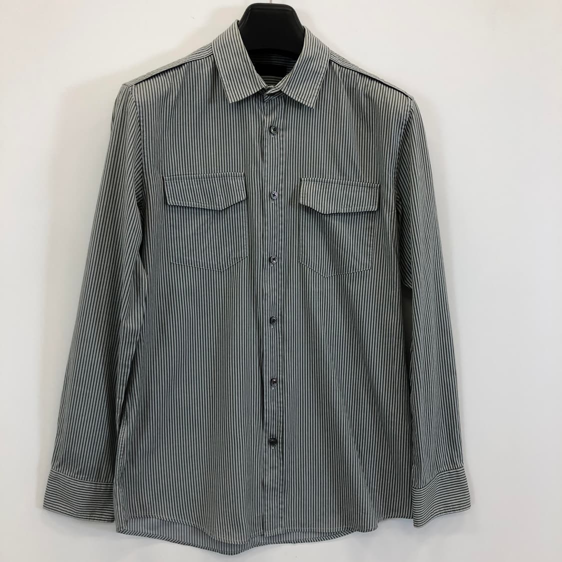 TIME 타임옴므 포켓 스트라이프셔츠 95 사이즈 상품이미지1