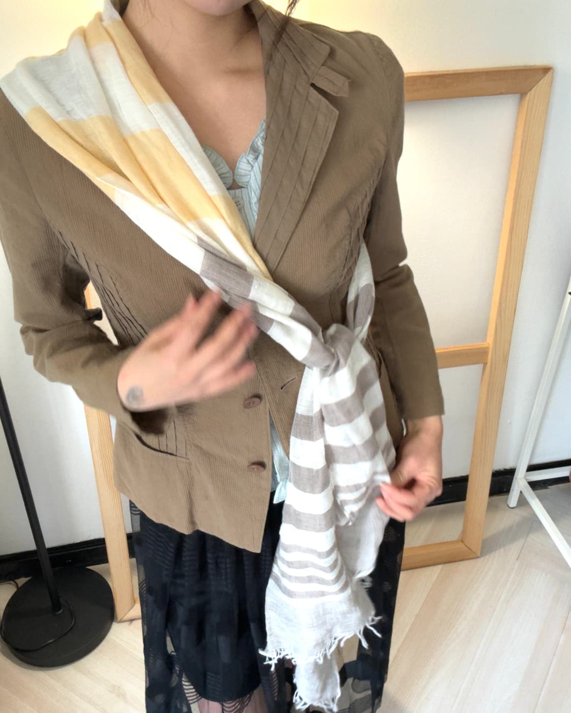 [PROFUOMO] thin cloth viscose muffler 상품이미지7