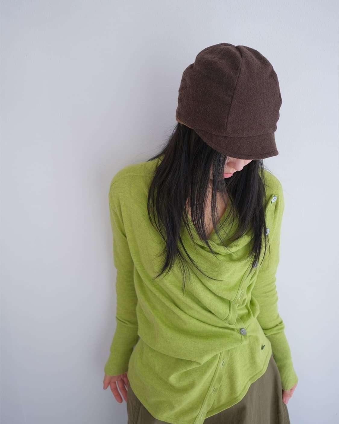 Drape button cardigan 상품이미지2