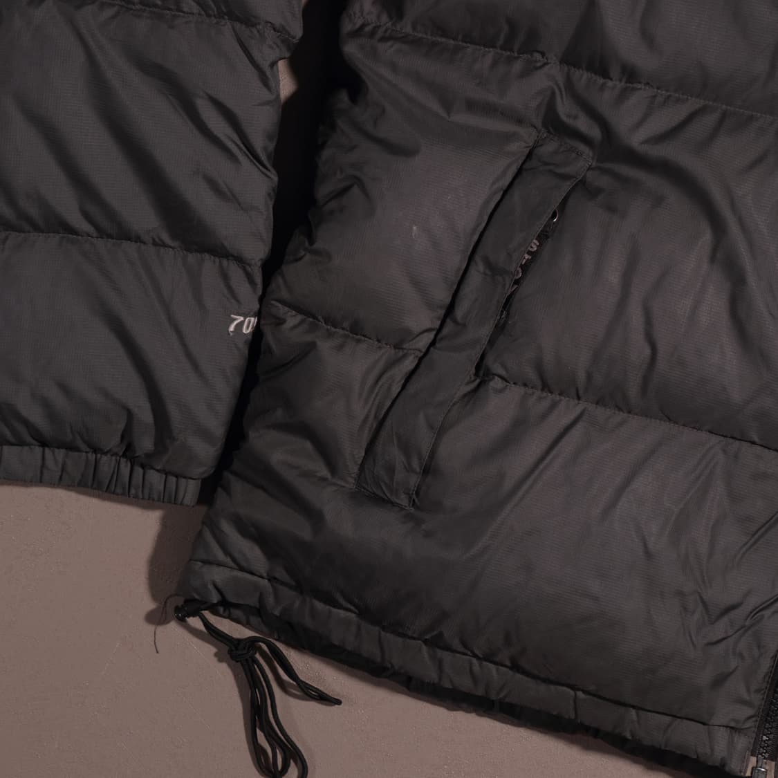 00s 노스페이스 눕시 700 패딩 회색 상품이미지3