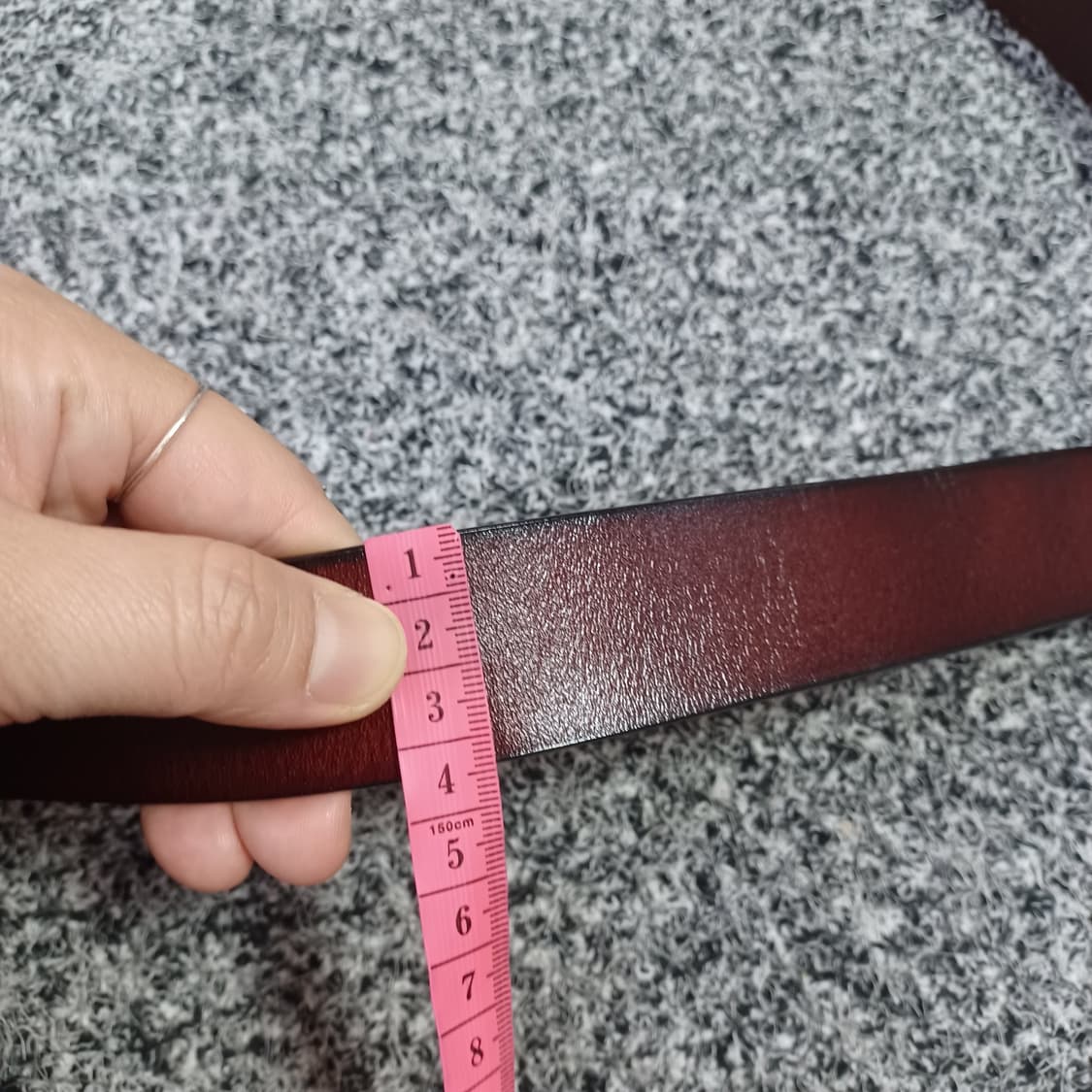 빈티지 가죽 벨트 브라운 상품이미지5