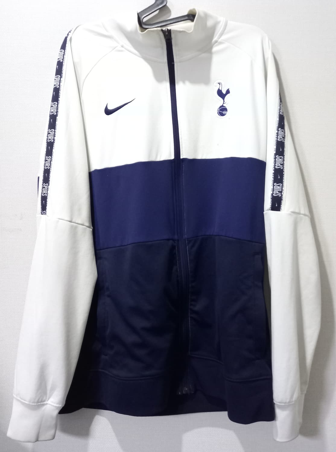 나이키 토트넘 홋스퍼 화이트 네이비 트랙탑 저지 져지집업 100/L 상품이미지1