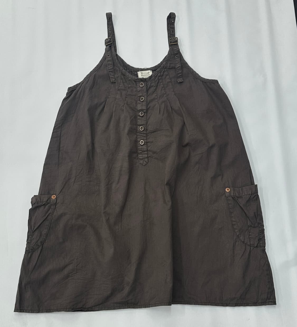 🪶하구미의 가을 그런지 멜빵 코디세트🪶 벌룬 체크 원피스 레이어드 상품이미지3