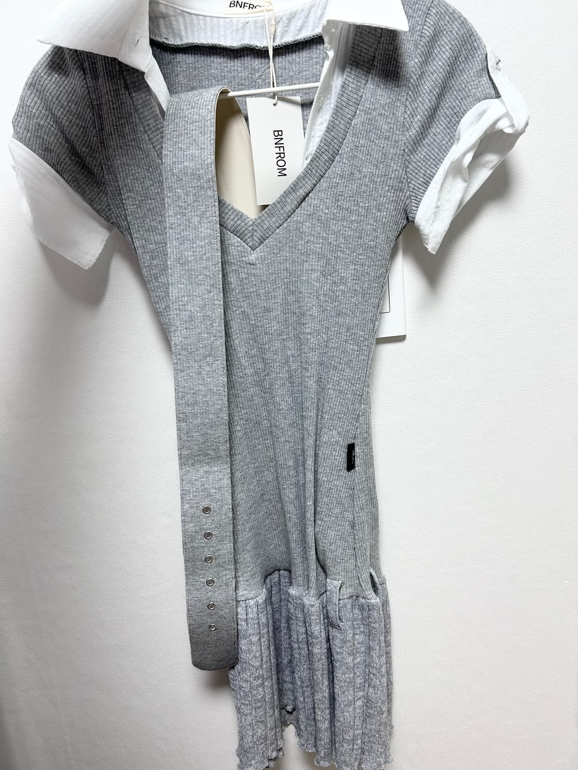 비엔프롬 원피스 STUDY WASIT BELT DRESS 상품이미지2