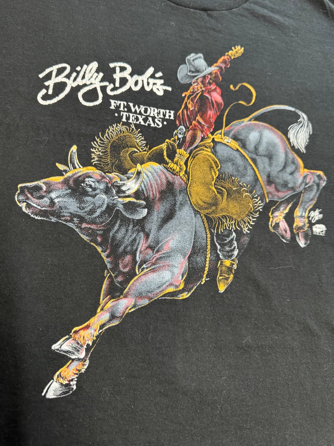 90‘s 빈티지 프루트 오브 더 룸 웨스턴 프린팅 티셔츠 상품이미지3