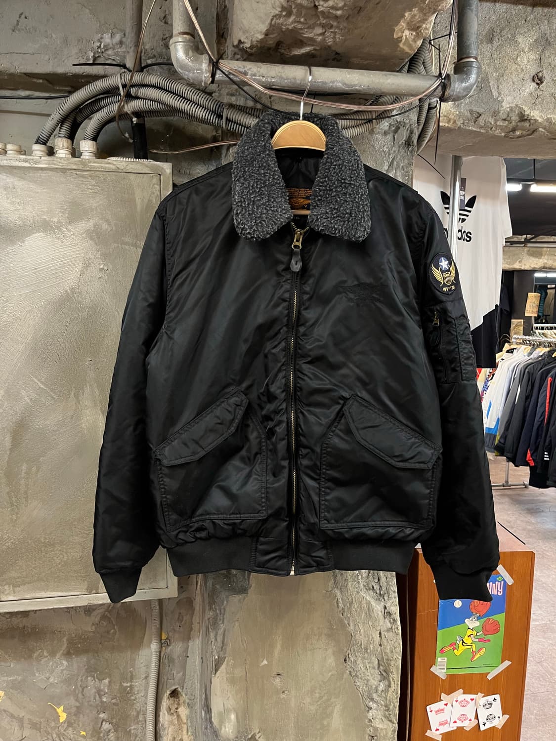 캡틴 위빅 쉐르파 ma1 항공점퍼 블랙 2XL #csz1931 상품이미지1