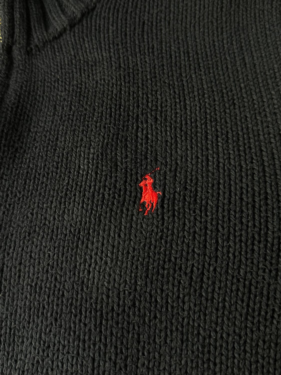 폴로 반집업 니트 네이비 L 상품이미지4