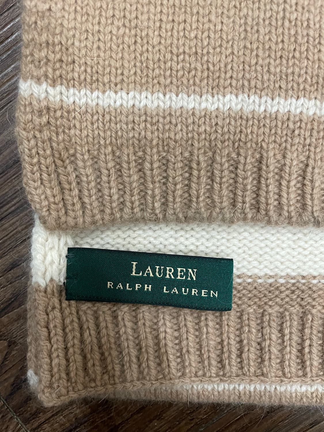 폴로 랄프로렌 램스울 앙고라 머플러 베이지 상품이미지3