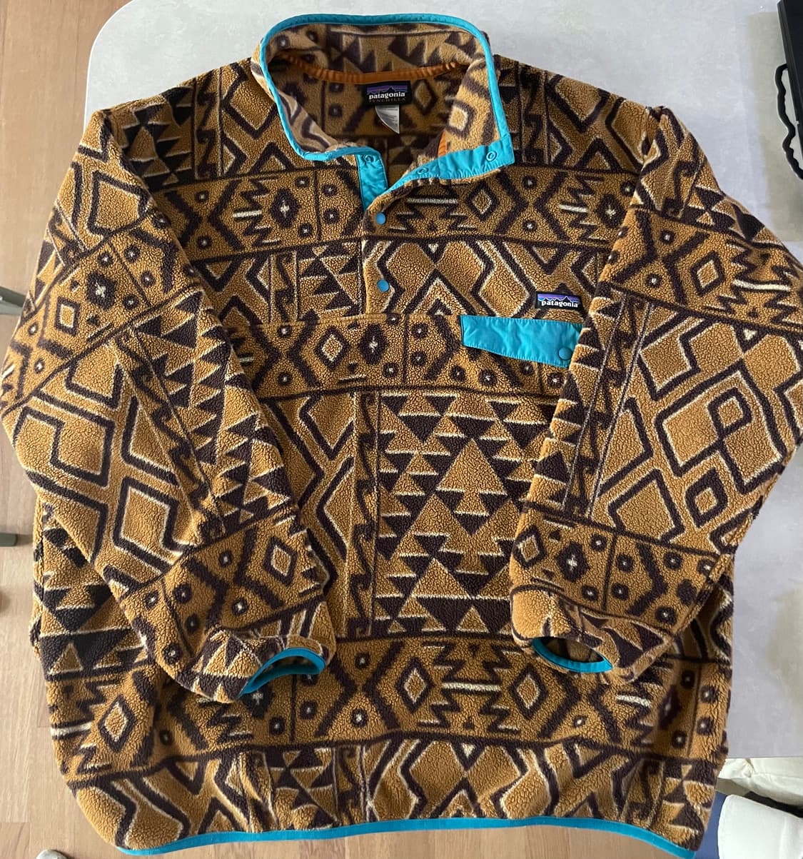 파타고니아 신칠라 브라운 아즈텍 남성 XL 헤비웨이트  상품이미지1