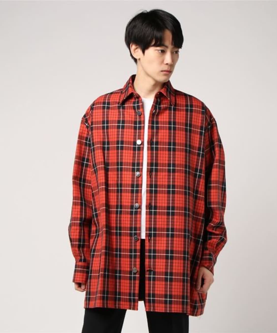 라프시몬스 18ss 이지핏 패치 데님셔츠 S 상품이미지1