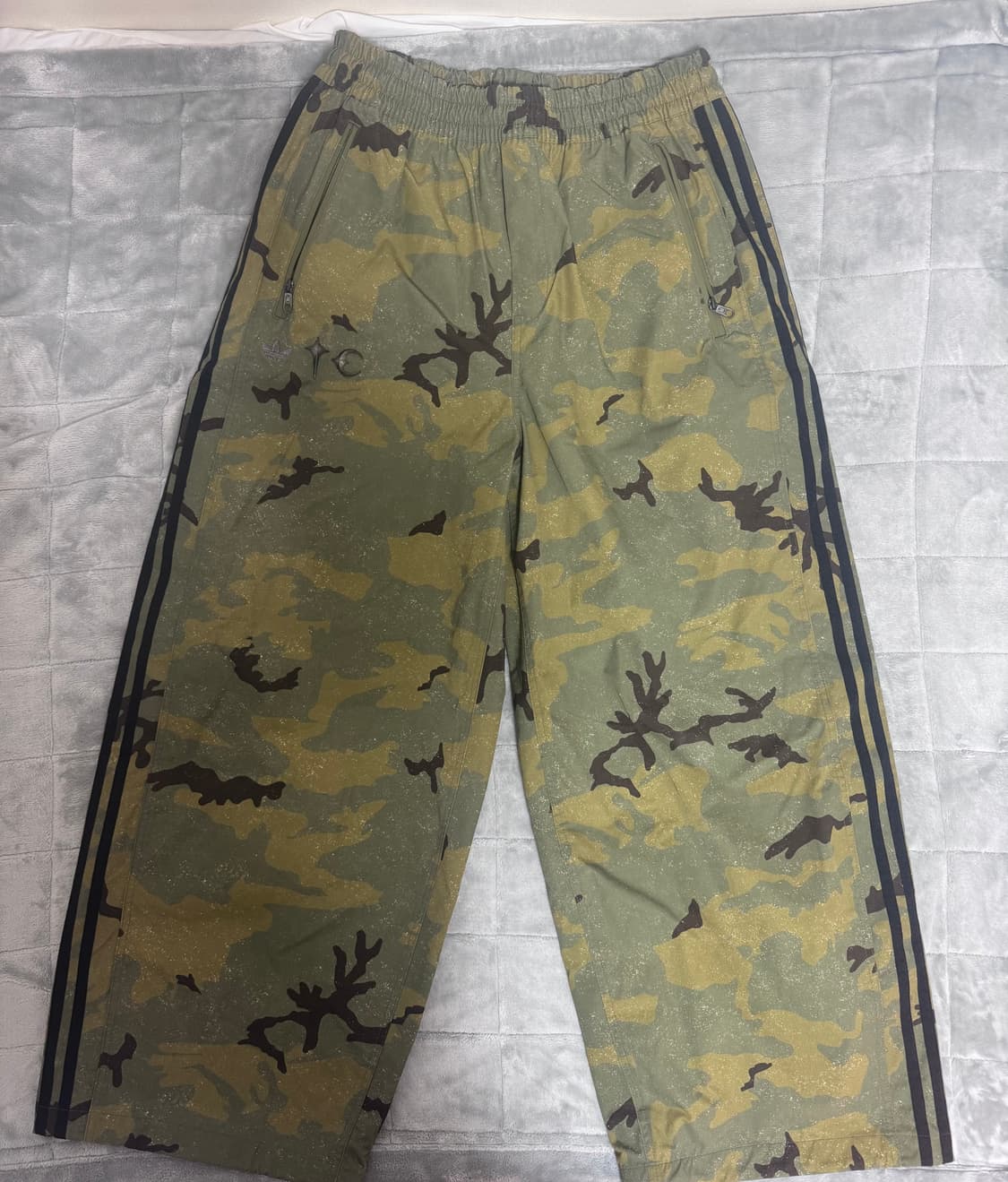 떠그클럽 트랙팬츠 포커스 올리브 크림 화이트 L사이즈 상품이미지2