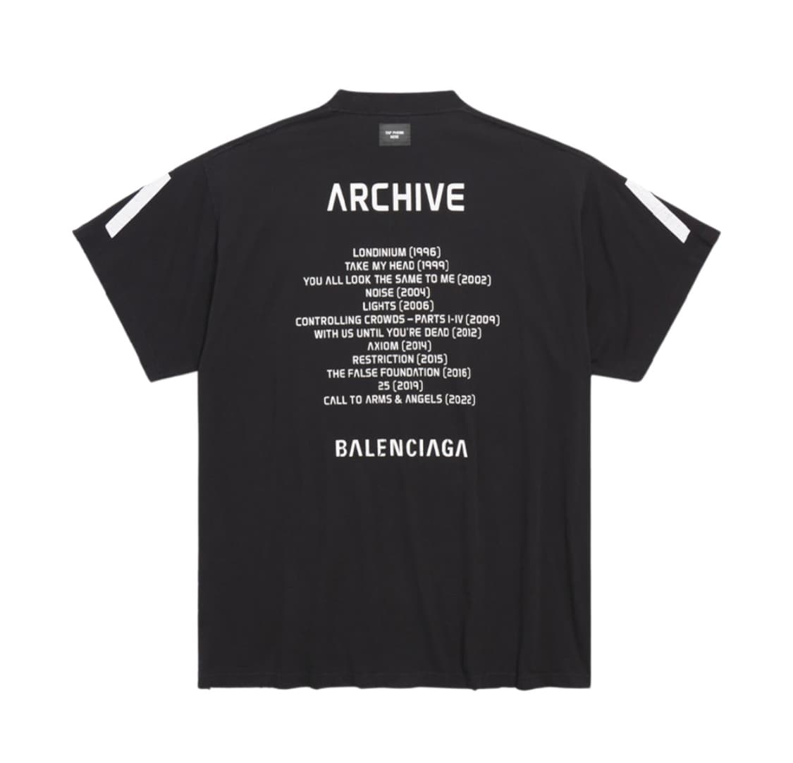 발렌시아가 뮤직 아카이브 반팔 상품이미지2