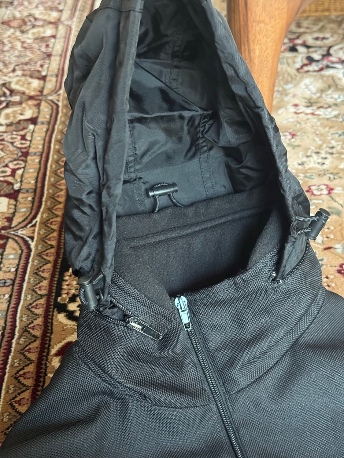 발렌시아가 남성 하프 반집업 윈드브레이커 트랙 아노락 자켓 블랙 44 상품이미지8