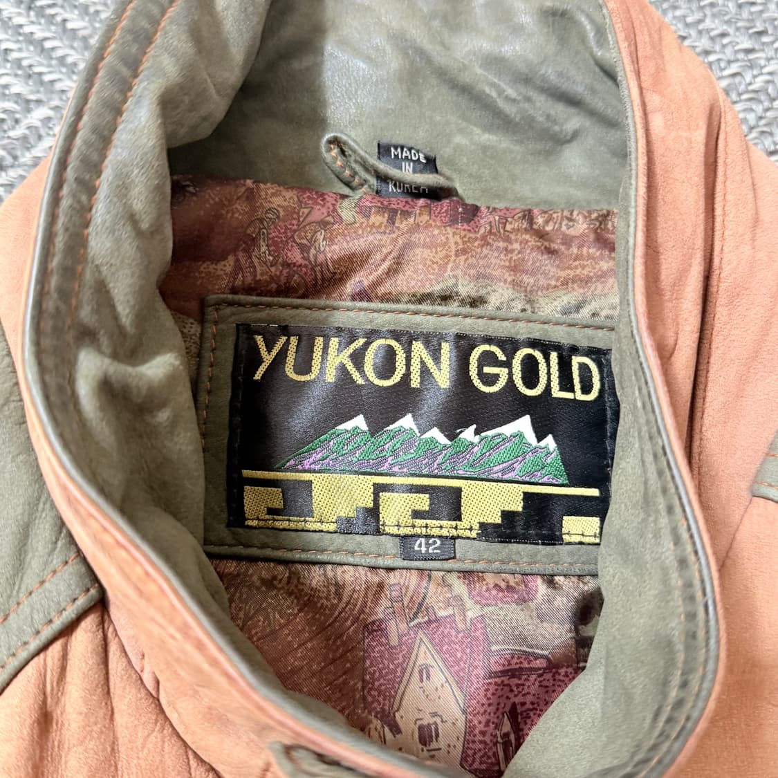 Rare youkon gold 한국 빈티지 레더 레어 자켓 (42) 상품이미지4
