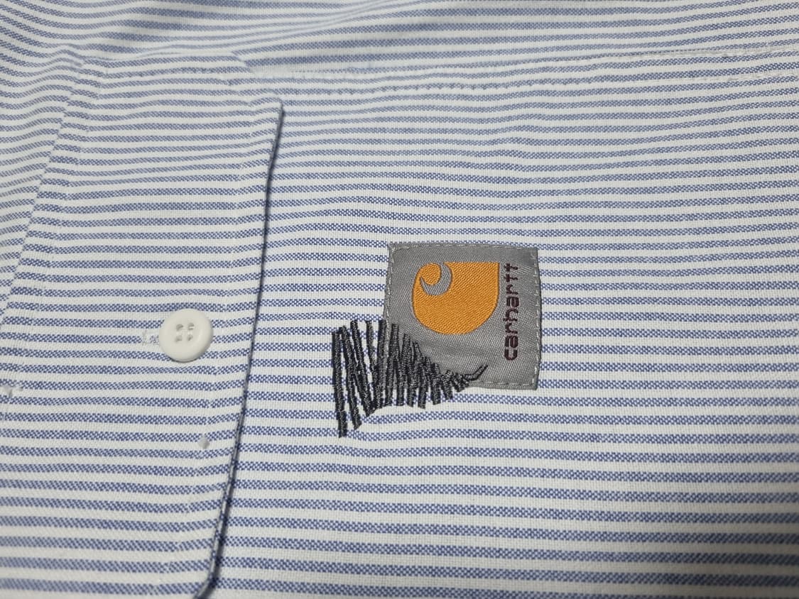 칼하트wip x 인빈시블 스트라이프 셔츠 자켓 (XL) 상품이미지2