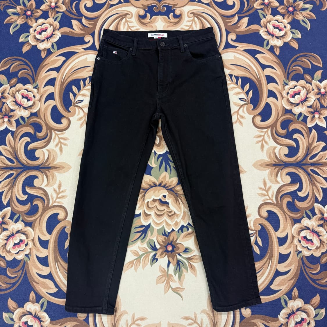 (30)타미힐피거 타미진스 블랙 데님팬츠(크롭 릴렉스드핏) 상품이미지3