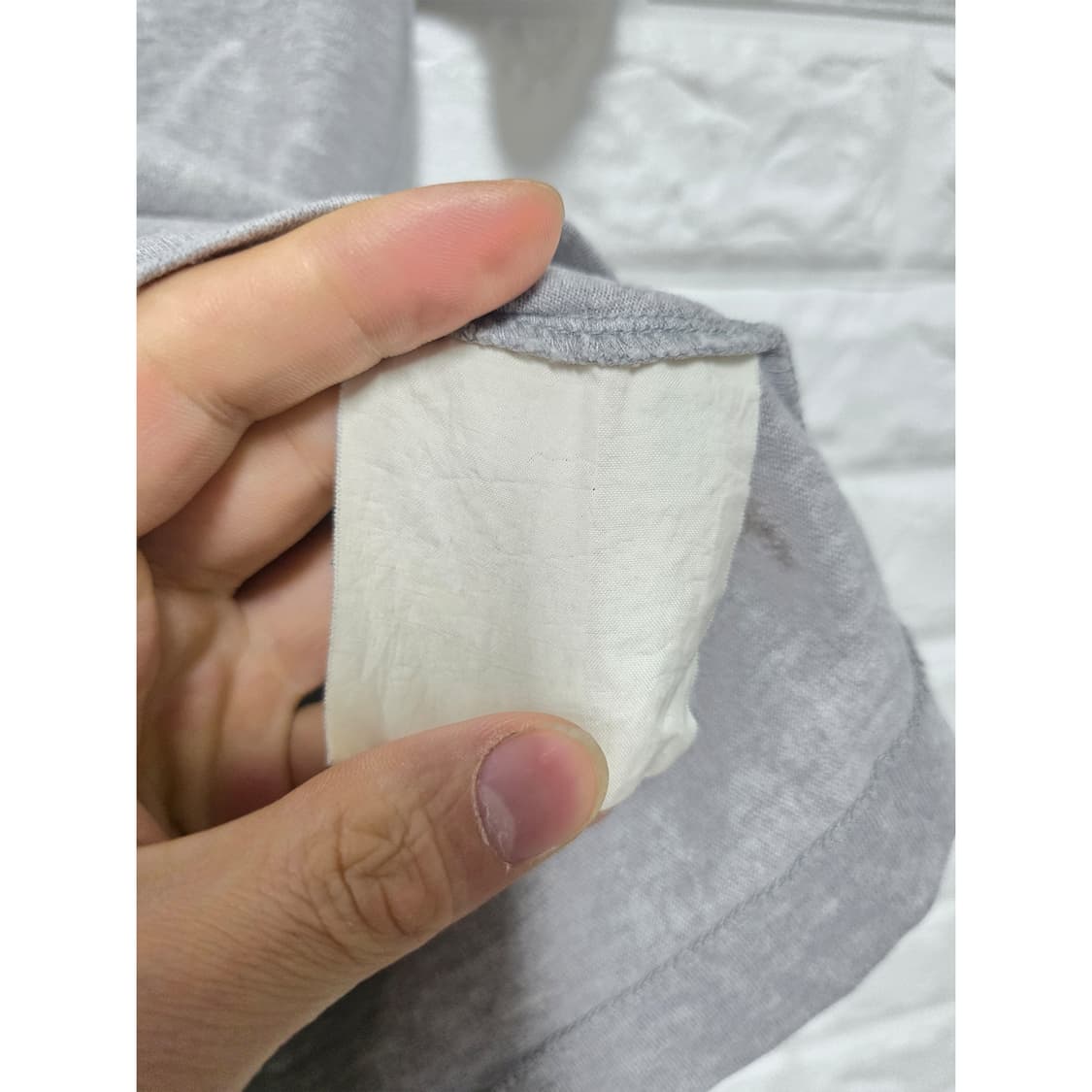 꼼데가르송 플레이 하트 로고 반팔티 그레이 S 상품이미지3