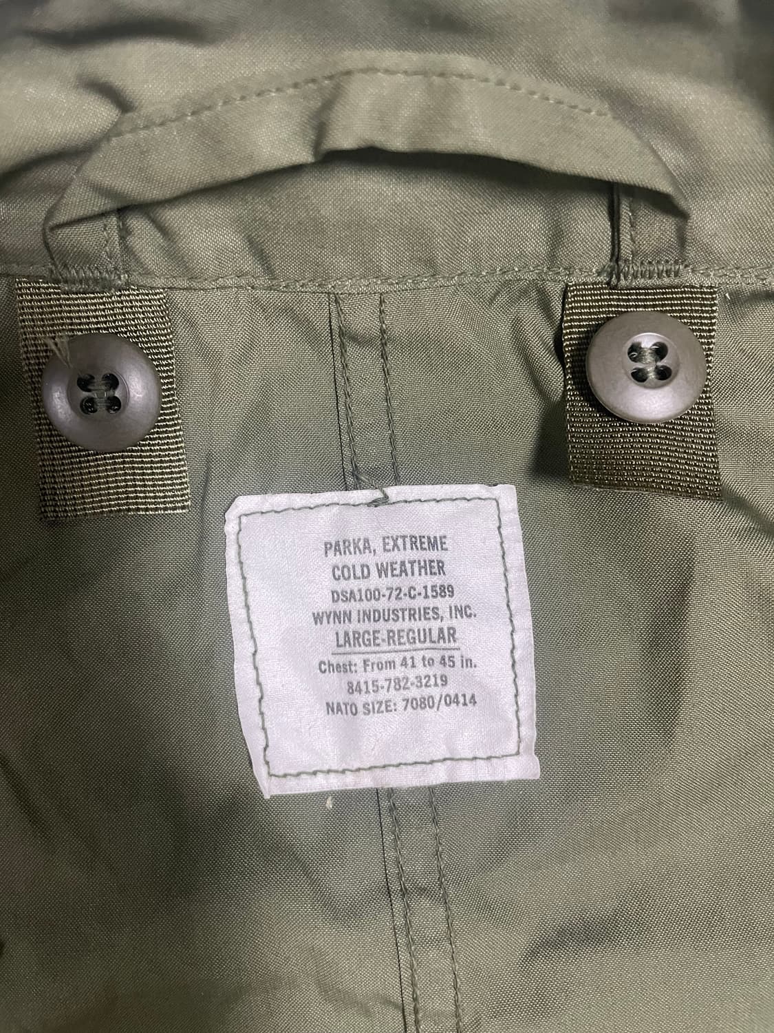 미사용 m65 피쉬테일 오리지널 라지 새상품 상품이미지5