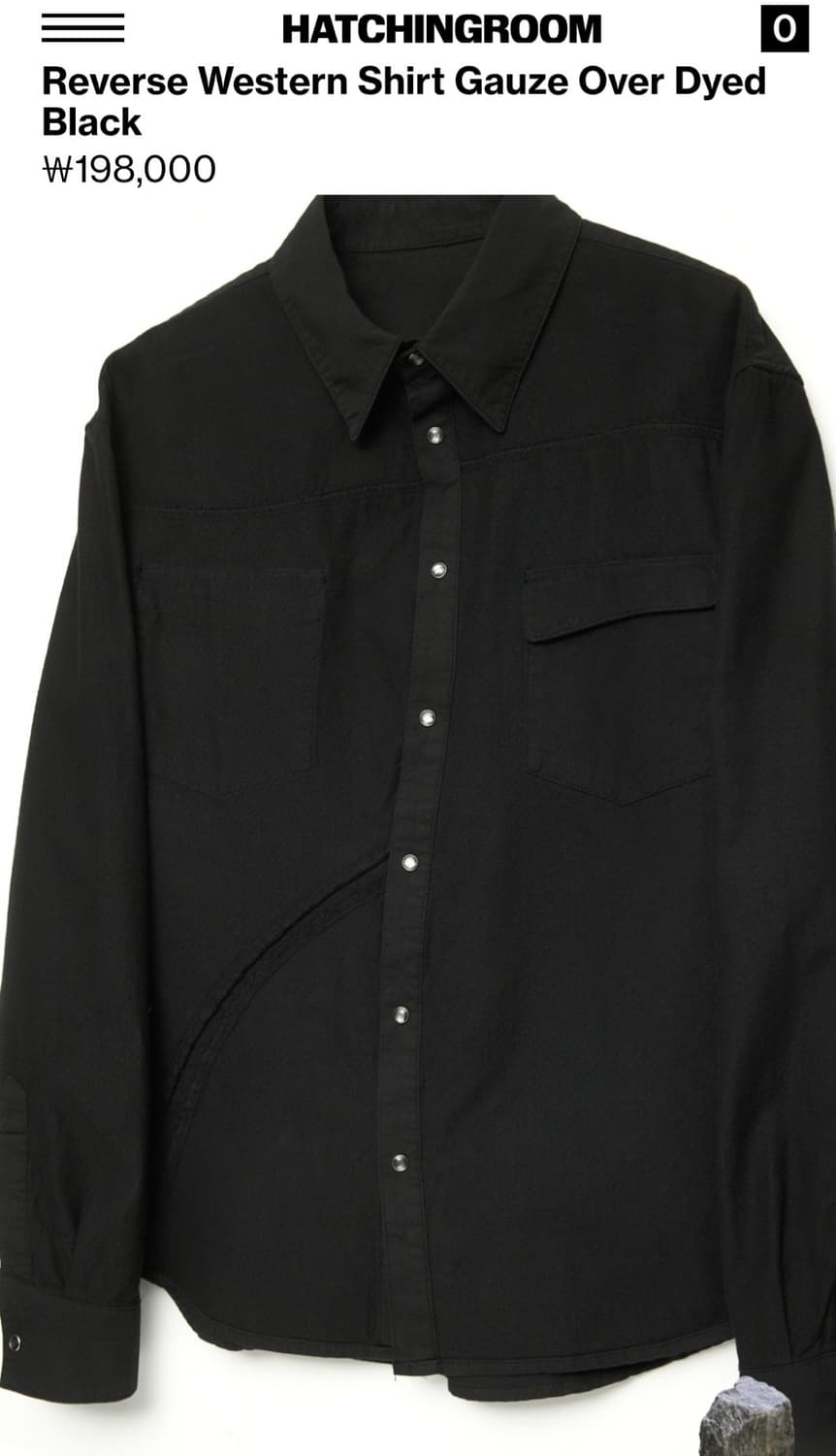 Reverse Western Shirt Gauze Over Dyed 2 상품이미지2