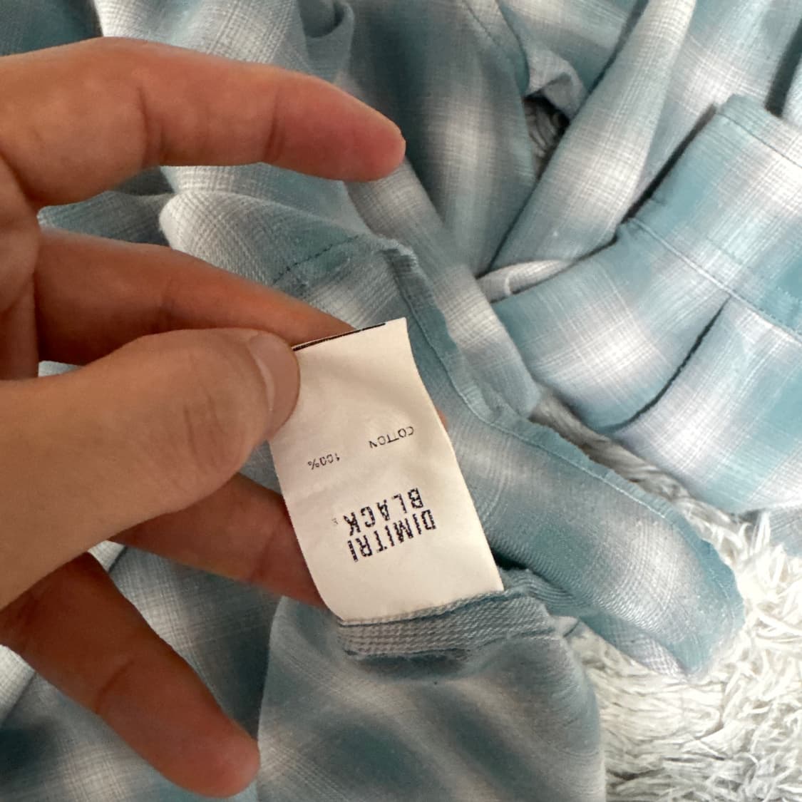 디미트리블랙 여름 체크남방 2사이즈 상품이미지4