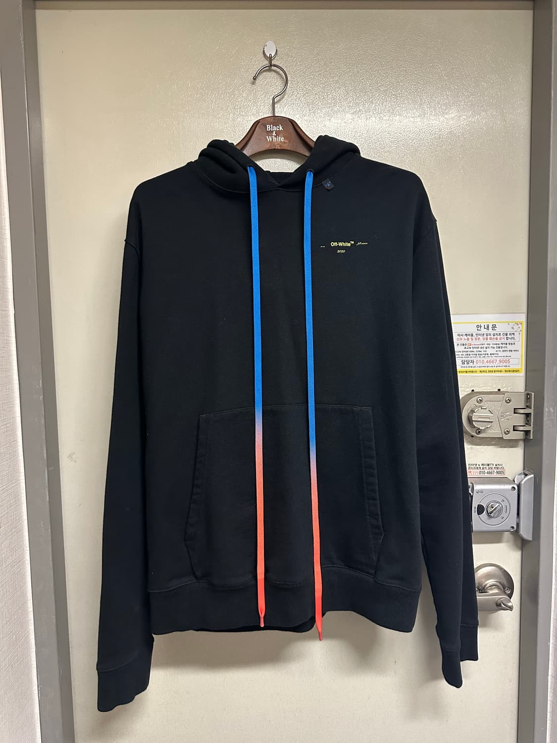 Off-White 후드티 XL 블랙 (105-110) 19FW 마지막 상품이미지1