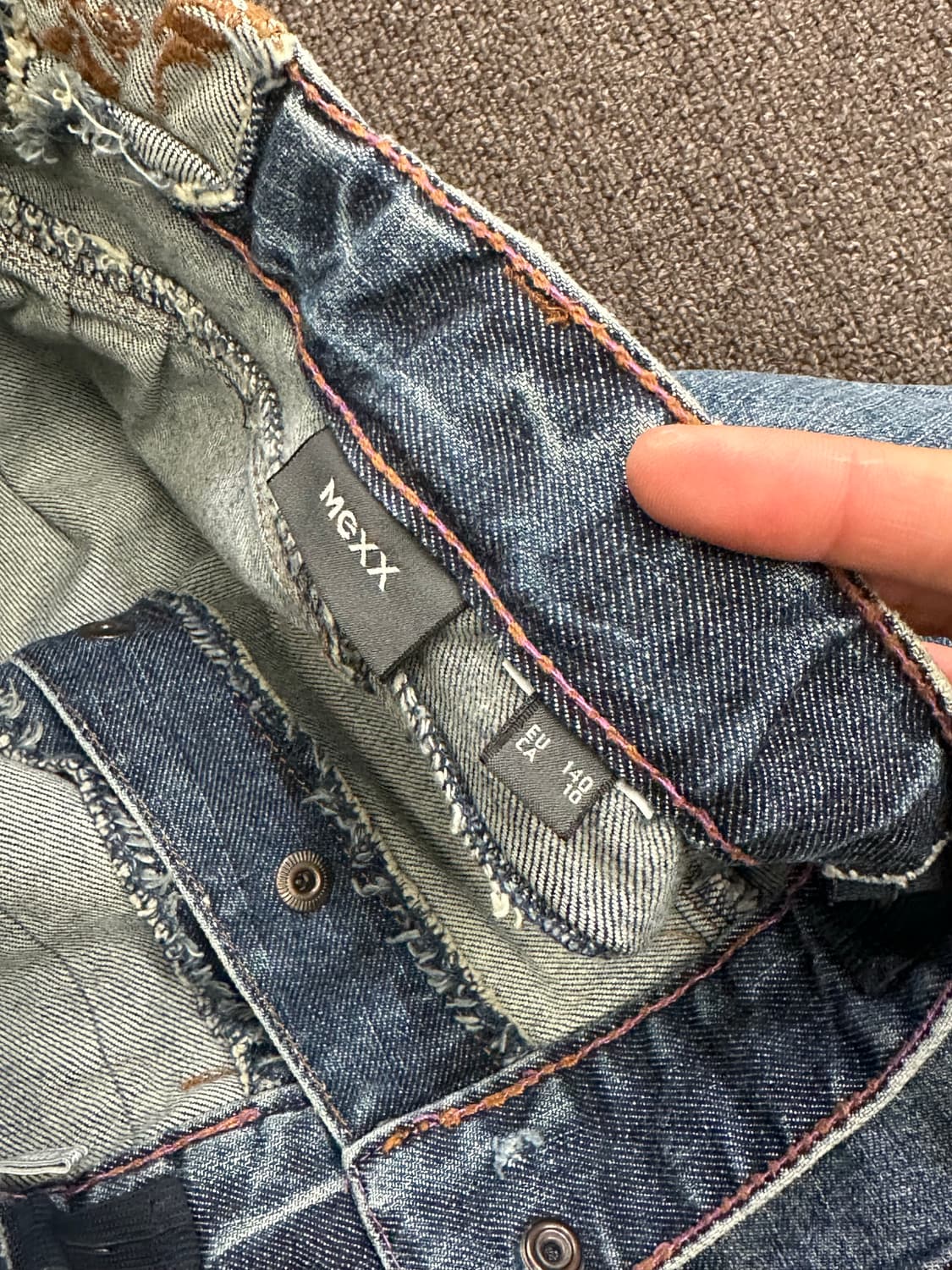 OS)Mexx vintage 러플 데님 미니 스커트 상품이미지4