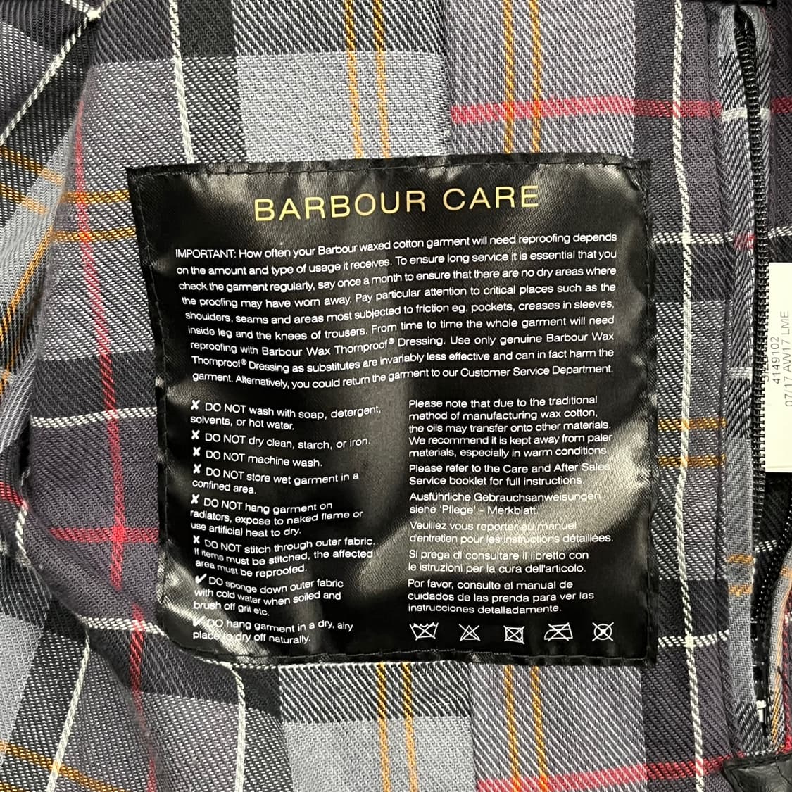 [정품] 바버 인터내셔널 블랙 자켓 b19 상품이미지6