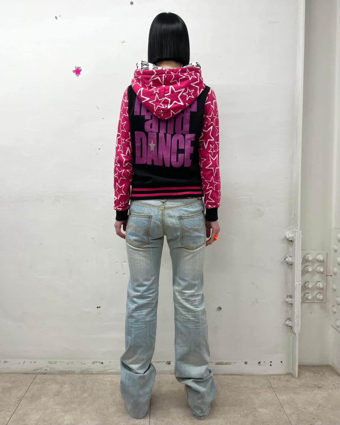 Dancer Pink Star Layered Star Hooded Zip 상품이미지6