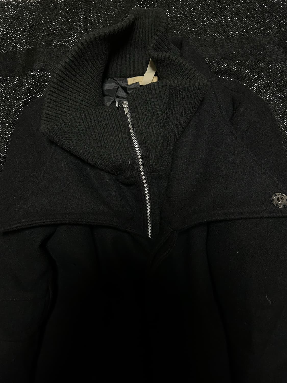 *rare design* 2000s jpn 드레이프 하이넥 자켓 상품이미지2