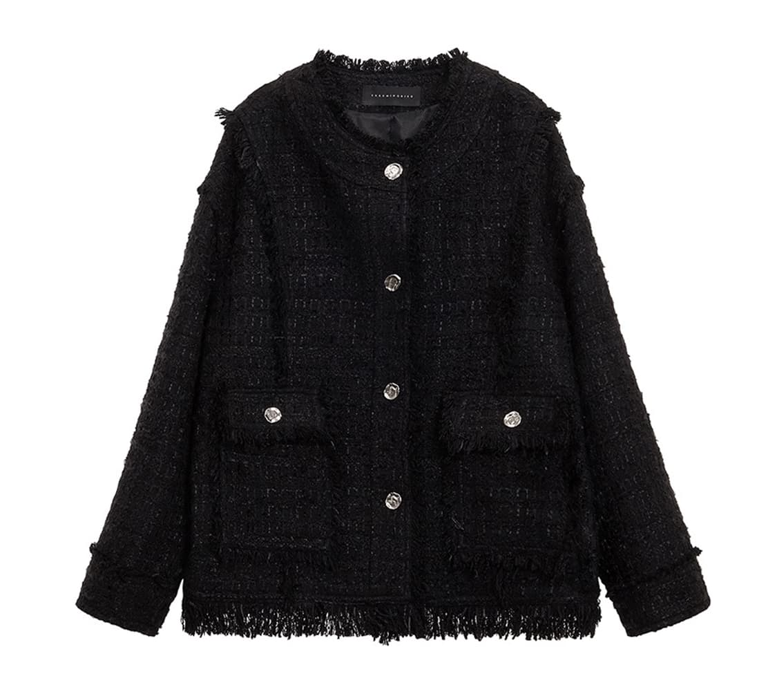 트리밍버드 트위드 Frayed Trim Tweed 상품이미지1