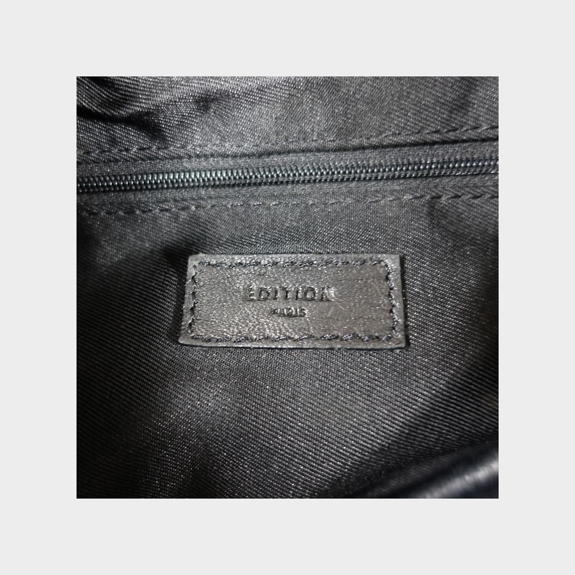 EDITION PARIS 메탈 버클 블랙 레더 빅 토트 숄더백 상품이미지10