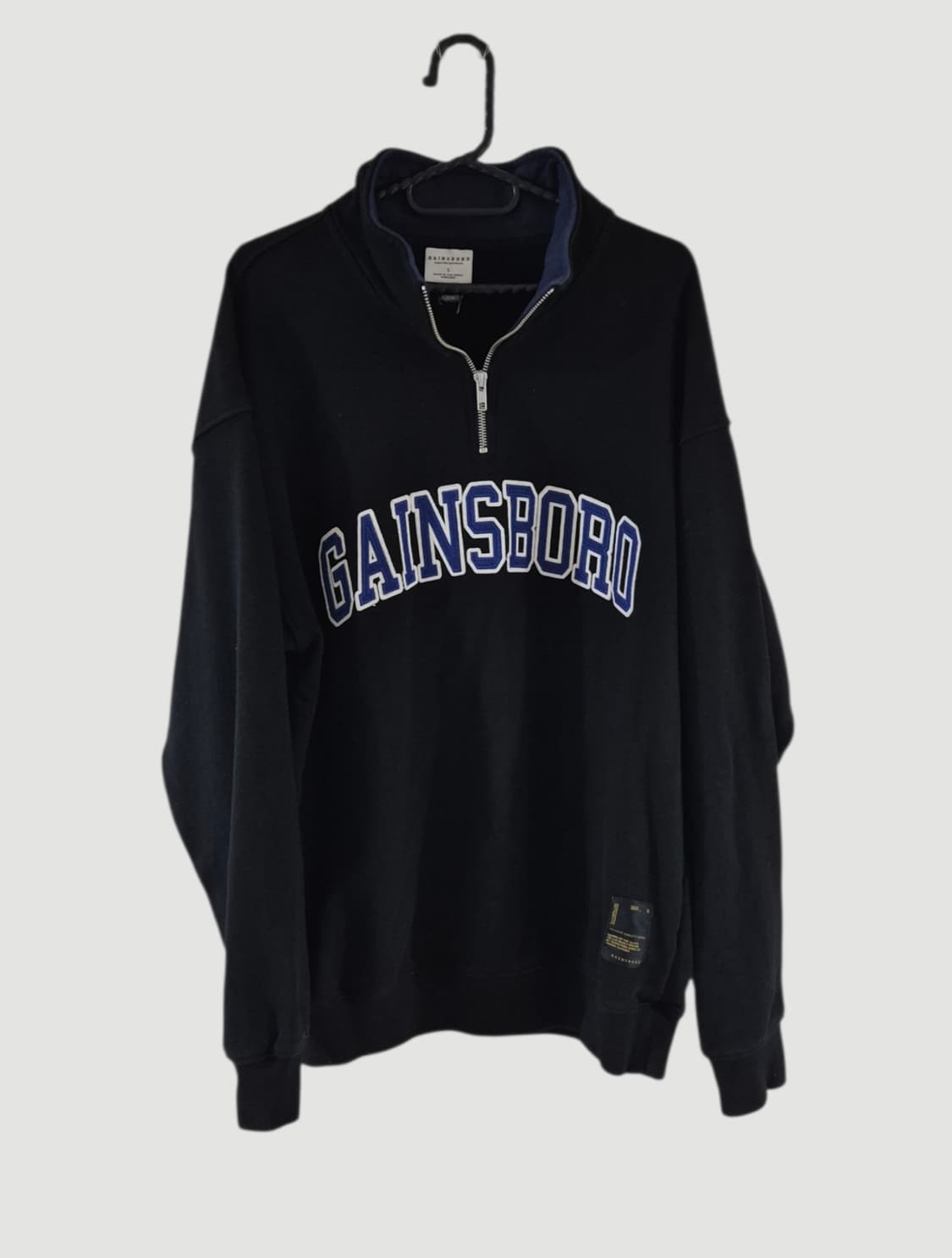 [L]게인스보로 반집업 맨투맨 상품이미지1