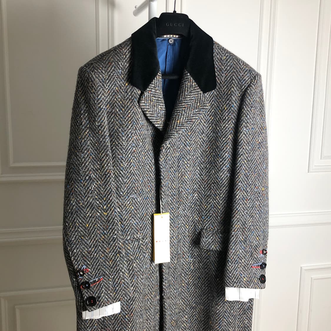 (유니섹스) 마르니 컬러헤링본 코트 상품이미지1