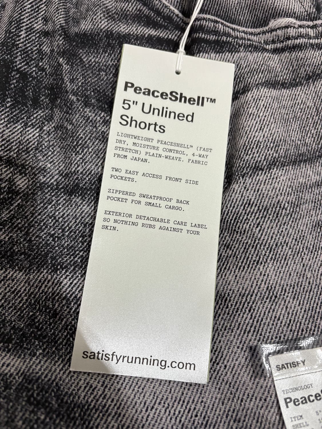 세티스파이 / 피스쉘 5인치 언라인드 쇼츠 디지털 데님 블랙 / S 상품이미지7