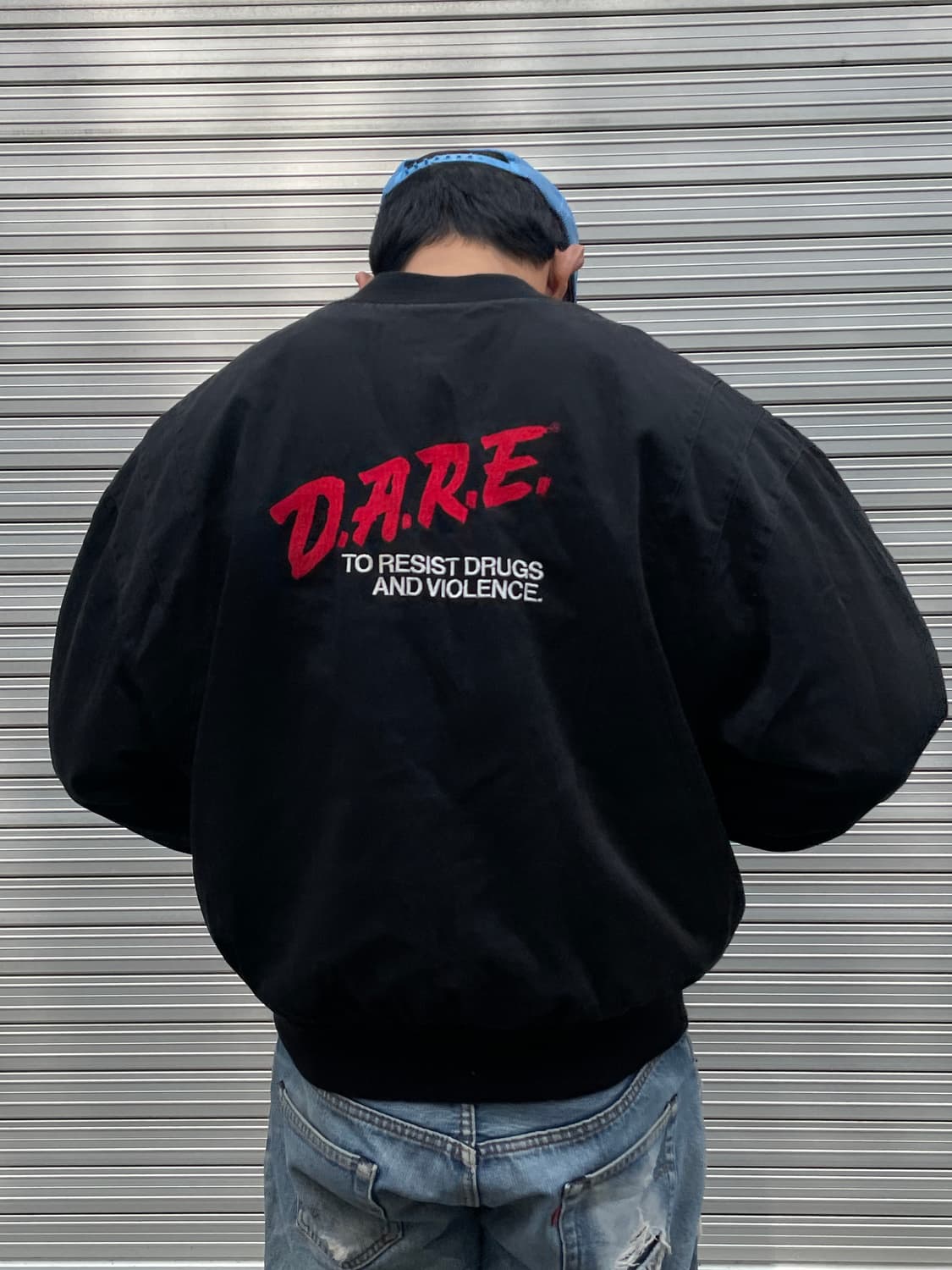 90s D.A.R.E Cotton Bomber Jacket(USA) 상품이미지4