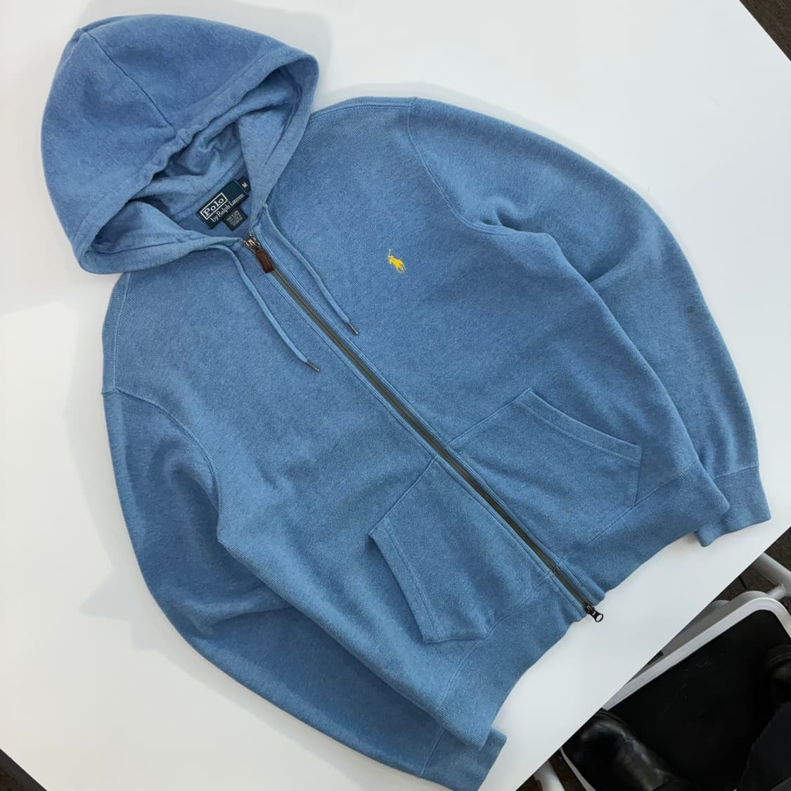 Polo  폴로 랄프로렌 자수 코튼 투웨이 니트 후드집업  상품이미지2