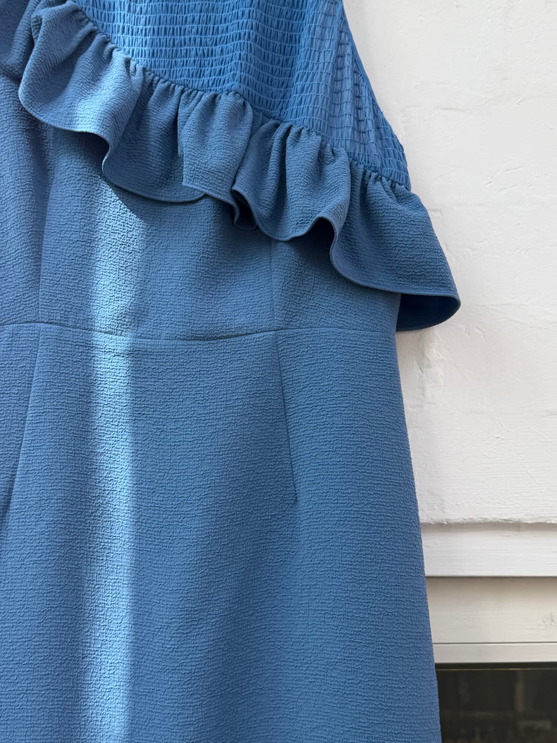 Sandro 산드로 러플 시스 드레스 블루 3 상품이미지3