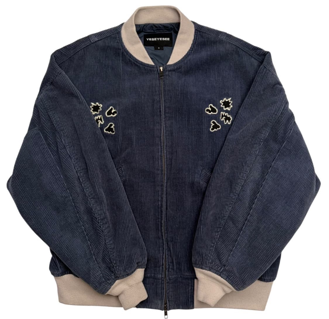 예스아이씨 코듀로이 블루 블루종 자켓 S 상품이미지1