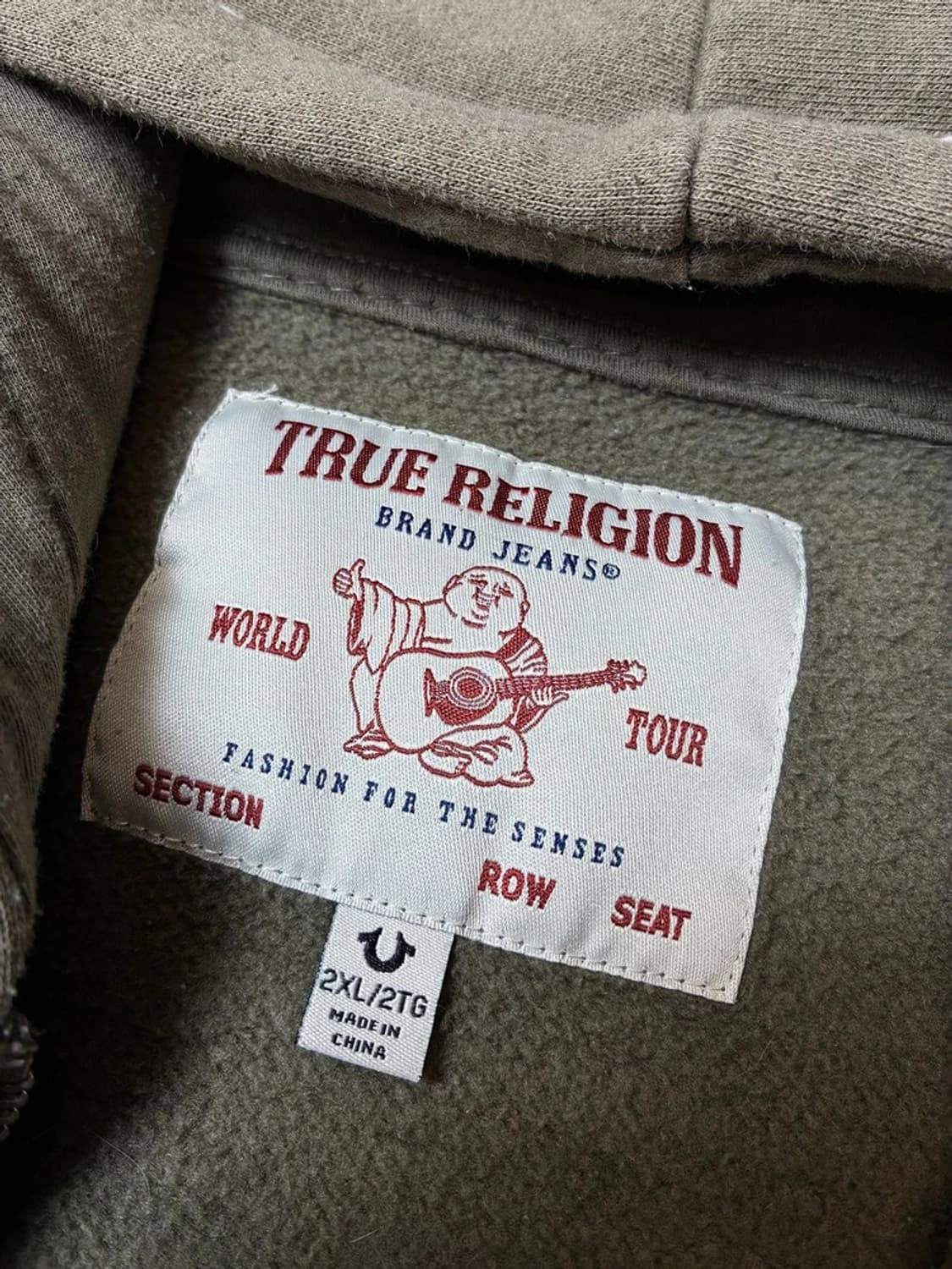 트루릴리젼 00's 밀레니엄 스티치 백 로고 후드 집업 PN8891 상품이미지8