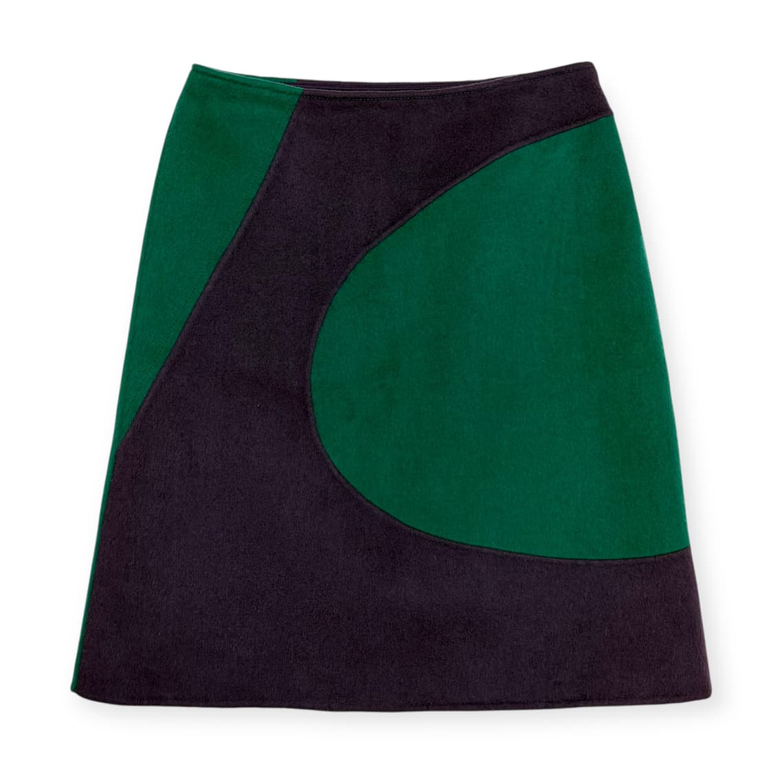 시스템 패턴 울 스커트 치마 상품이미지1