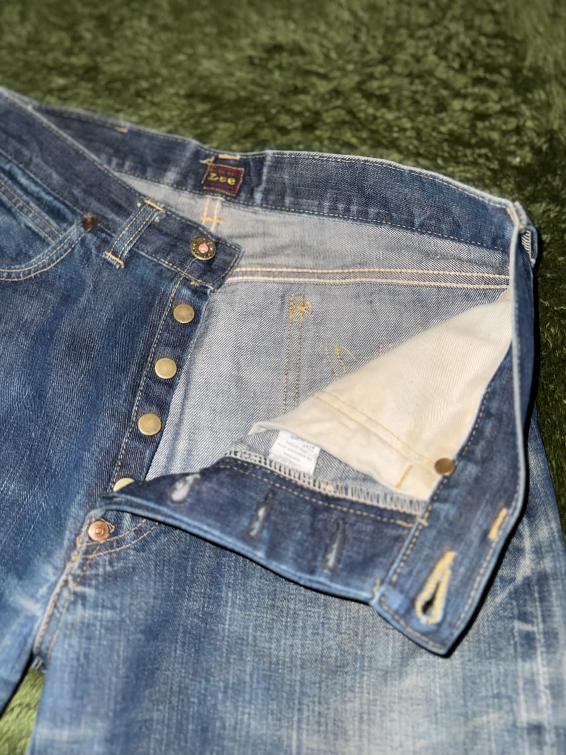 [32X33] 00s Lee 리 재패니즈 사시코 커스텀 데님 팬츠 상품이미지3