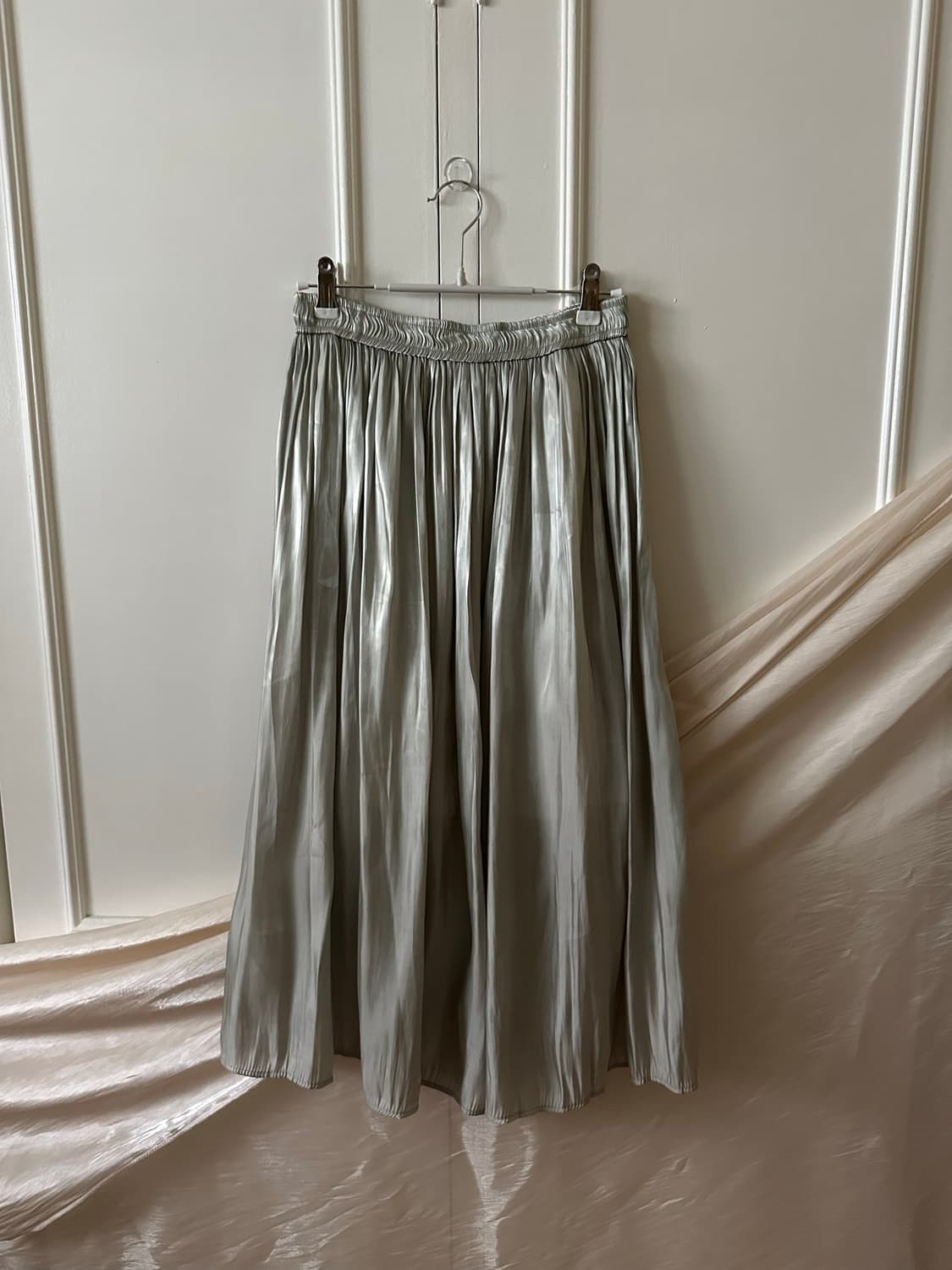Mint soft long skirt 상품이미지5