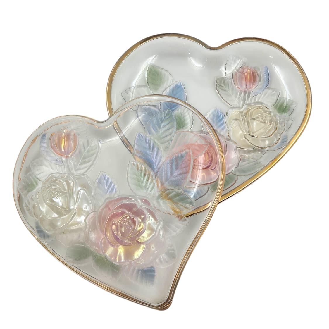 80s 소가 레트로 컬러 로즈 하트 접시 1p 상품이미지4