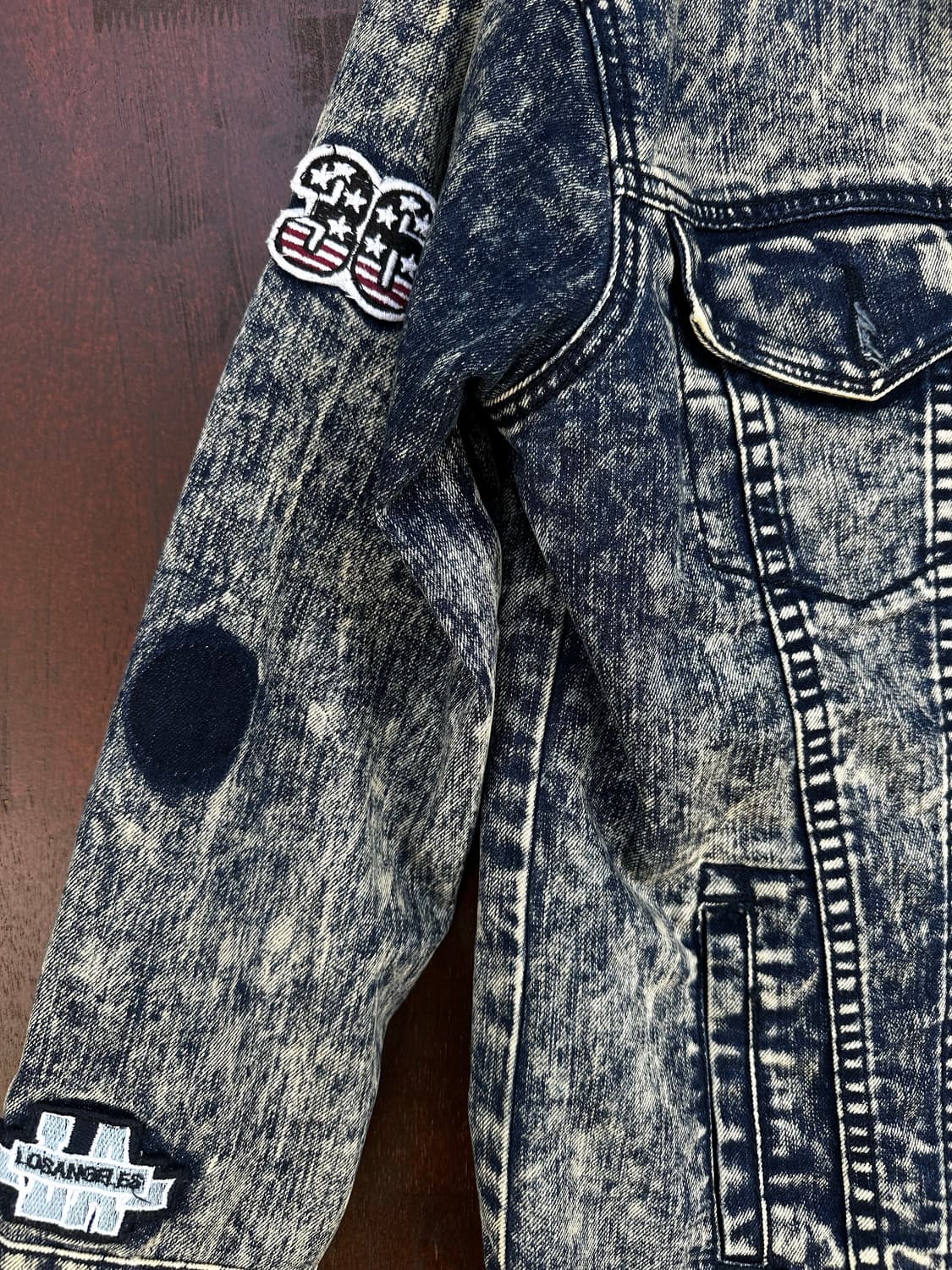 Acid Wash Denim Jacket 상품이미지3